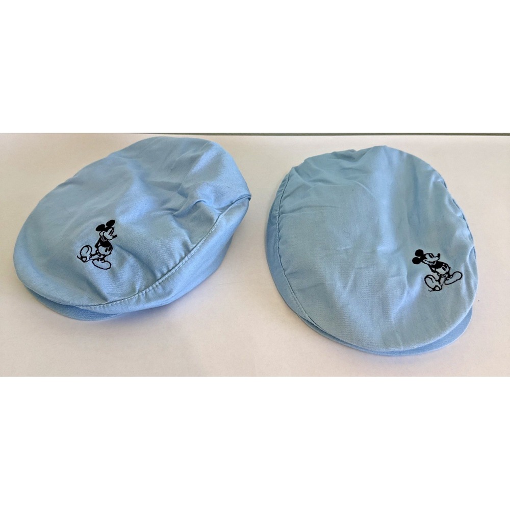 Walt Disney Golf Cap Hat Newsboy Embroidered Mickey Made in the USA VTG L/XL Two